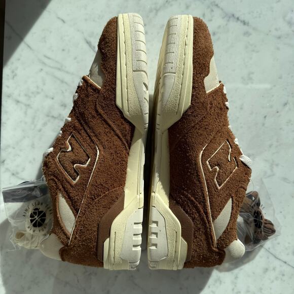 New Balance x Aimé Leon Dore 550 Brown Suede Sneakers Men’s 10.5 - Picture 6 of 11